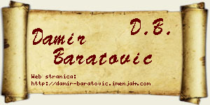 Damir Baratović vizit kartica